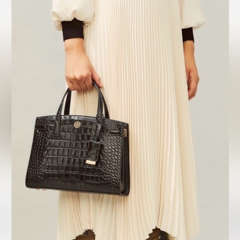 Tory Burch Walker Tote in Croc Leather